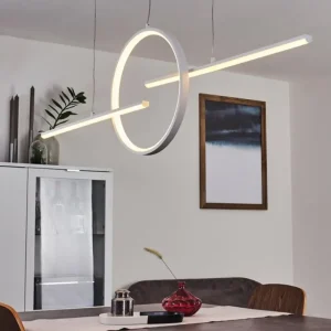hofstein Suspension Alelua LED Blanc, 1 lumière, Télécommandes* Lampes Modernes