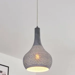 hofstein Suspension Alenhoven Gris, 1 lumière* Lampes Modernes
