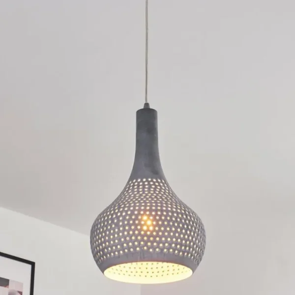 hofstein Suspension Alenhoven Gris, 1 lumière* Lampes Modernes