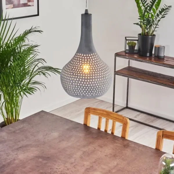 hofstein Suspension Alenhoven Gris, 1 lumière* Lampes Modernes