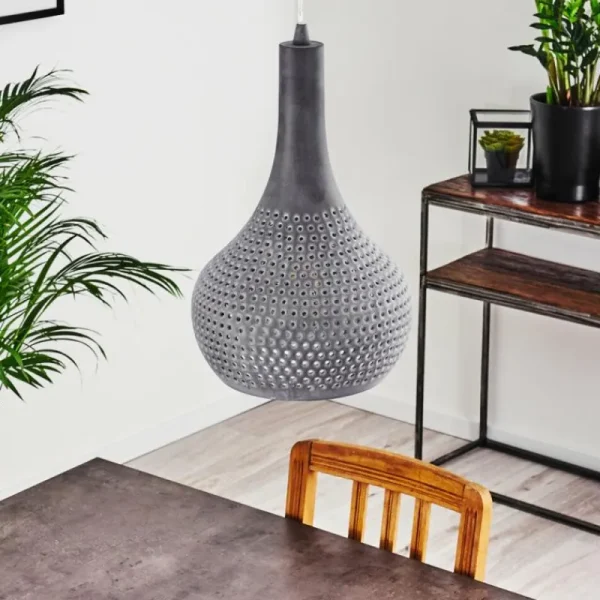 hofstein Suspension Alenhoven Gris, 1 lumière* Lampes Modernes