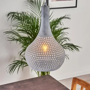 hofstein Suspension Alenhoven Gris, 1 lumière* Lampes Modernes