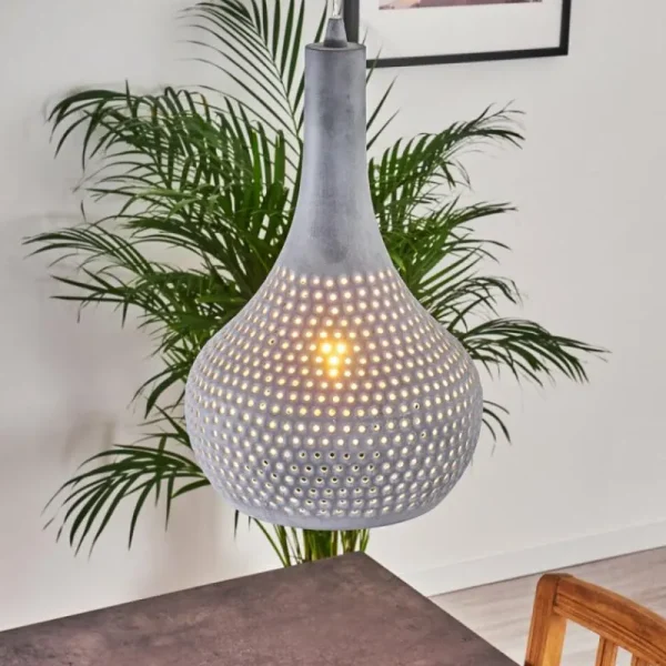 hofstein Suspension Alenhoven Gris, 1 lumière* Lampes Modernes