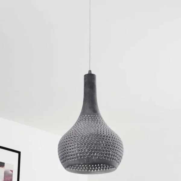 hofstein Suspension Alenhoven Gris, 1 lumière* Lampes Modernes