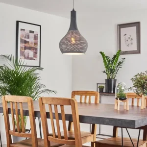 hofstein Suspension Alenhoven Gris, 1 lumière* Lampes Modernes