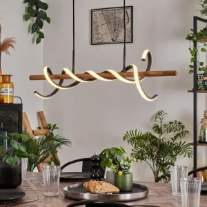 hofstein Suspension Alvarim LED Écru, Noir, 1 lumière* Lampes Modernes
