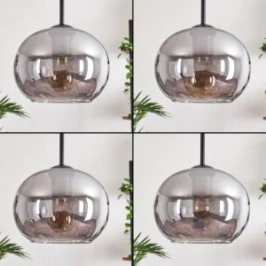 hofstein Suspension Apedo Fumé, 5 lumières* Lampes Modernes
