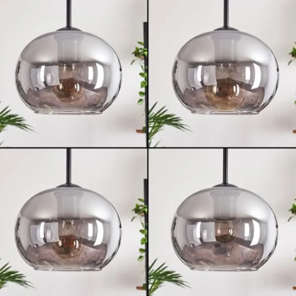 hofstein Suspension Apedo Fumé, 5 lumières* Lampes Modernes