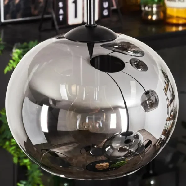 hofstein Suspension Apedo Fumé, 5 lumières* Lampes Modernes