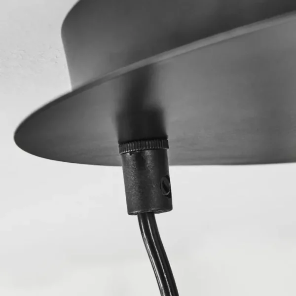 hofstein Suspension Arusi Bronze, Noir, 5 lumières* Lampes En Verre