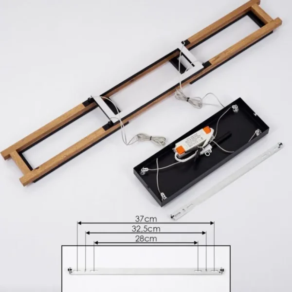 hofstein Suspension Ayajasco LED Écru, Noir, 1 lumière* Lampes Modernes