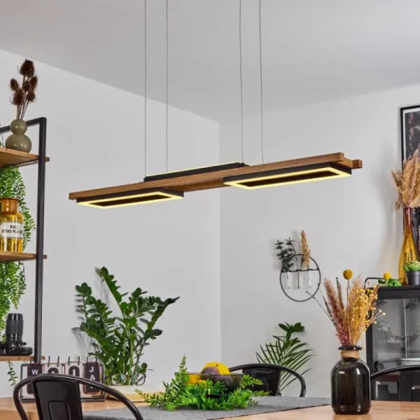 hofstein Suspension Ayajasco LED Écru, Noir, 1 lumière* Lampes Modernes
