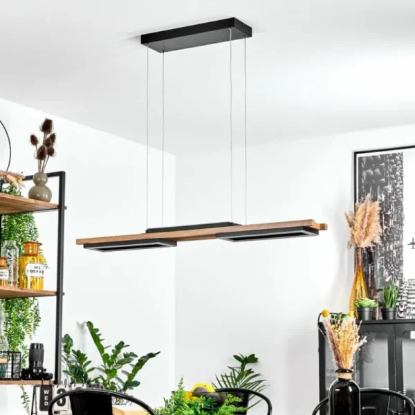 hofstein Suspension Ayajasco LED Écru, Noir, 1 lumière* Lampes Modernes