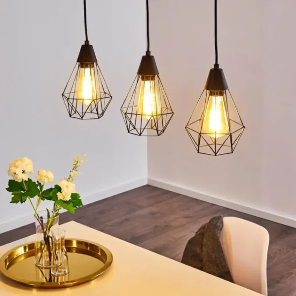 hofstein Suspension Baguio Noir, 3 lumières* Lampes Modernes
