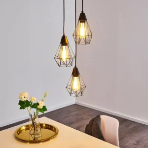 hofstein Suspension Baguio Noir, 3 lumières* Lampes Modernes