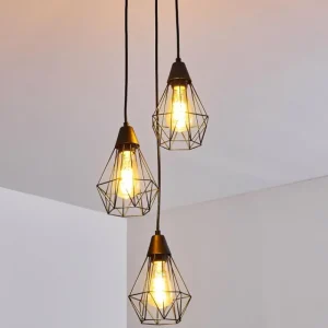 hofstein Suspension Baguio Noir, 3 lumières* Lampes Modernes