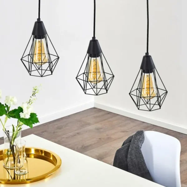 hofstein Suspension Baguio Noir, 3 lumières* Lampes Modernes