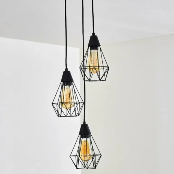 hofstein Suspension Baguio Noir, 3 lumières* Lampes Modernes