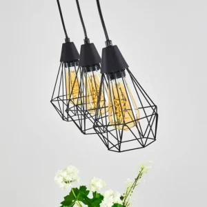 hofstein Suspension Baguio Noir, 3 lumières* Lampes Modernes