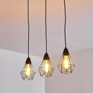 hofstein Suspension Baguio Noir, 3 lumières* Lampes Modernes
