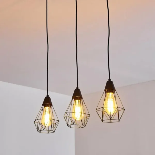 hofstein Suspension Baguio Noir, 3 lumières* Lampes Modernes