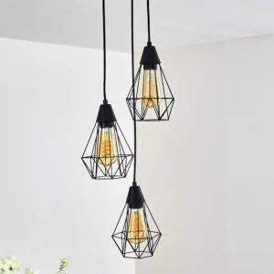 hofstein Suspension Baguio Noir, 3 lumières* Lampes Modernes
