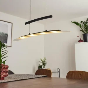 hofstein Suspension Balcairn LED Noir, 4 lumières* Lampes En Verre