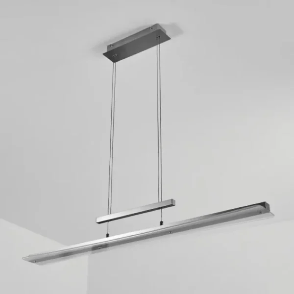 hofstein Suspension Barrud LED Argenté, 1 lumière* Lampes En Verre