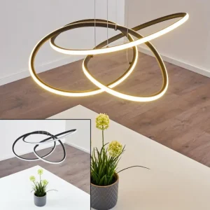 hofstein Suspension Belgorod LED Noir, 1 lumière* Lampes Modernes
