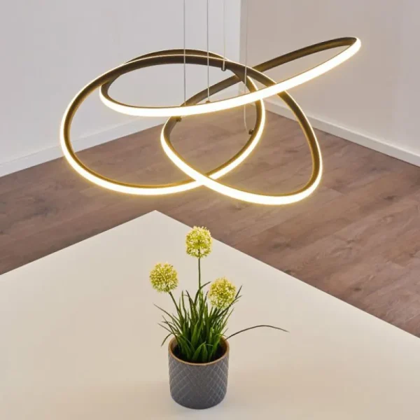 hofstein Suspension Belgorod LED Noir, 1 lumière* Lampes Modernes
