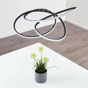 hofstein Suspension Belgorod LED Noir, 1 lumière* Lampes Modernes