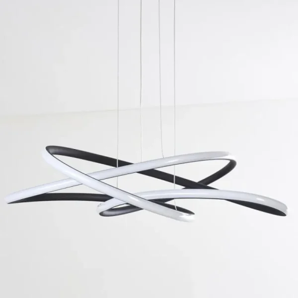 hofstein Suspension Belgorod LED Noir, 1 lumière* Lampes Modernes