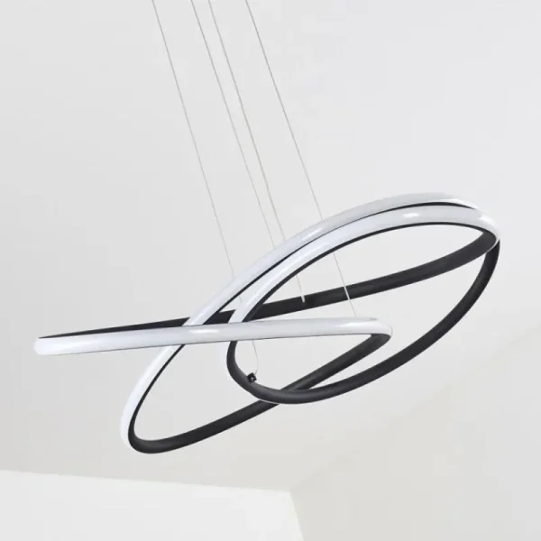 hofstein Suspension Belgorod LED Noir, 1 lumière* Lampes Modernes