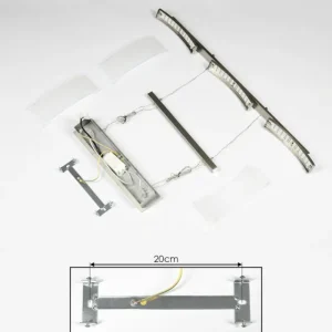 hofstein Suspension Bolonda LED Nickel mat, 3 lumières* Lampes En Verre