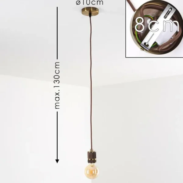 hofstein Suspension Borex Laiton, 1 lumière* Lampes Modernes