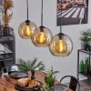 hofstein Suspension Boules 25 cm Koyoto Ambre, 3 lumières* Lampes En Verre