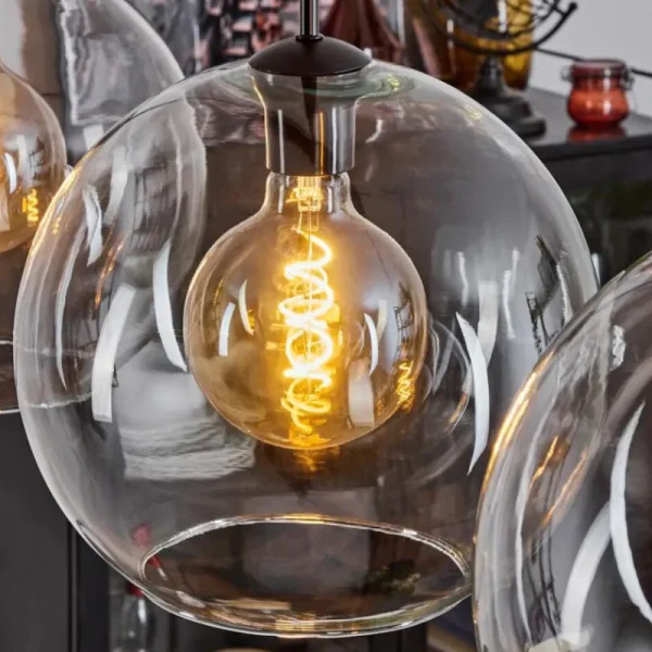 hofstein Suspension Boules 30 cm Koyoto Clair, 3 lumières* Lampes En Verre