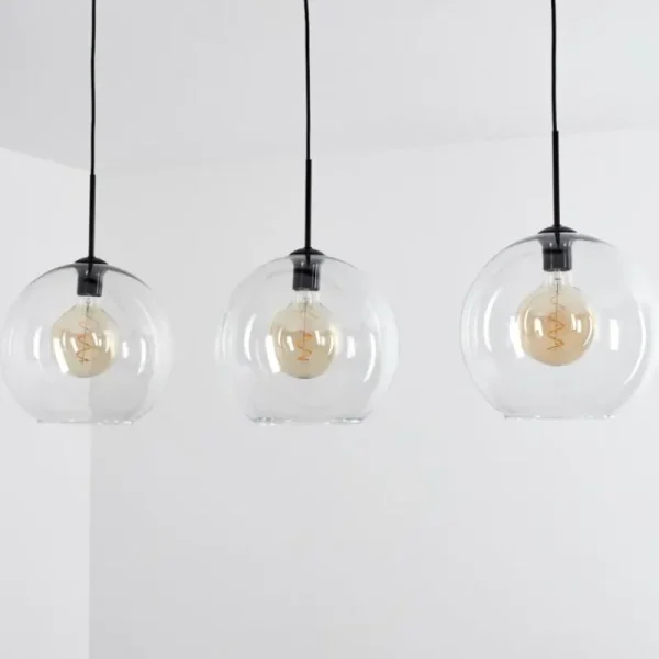 hofstein Suspension Boules 30 cm Koyoto Clair, 3 lumières* Lampes En Verre