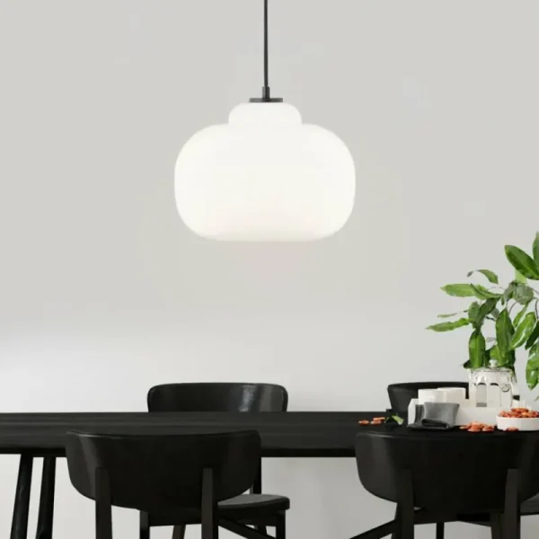 Luminaires Brilliant Suspension Brilliant Blop Noir, 1 lumière* Lampes En Verre