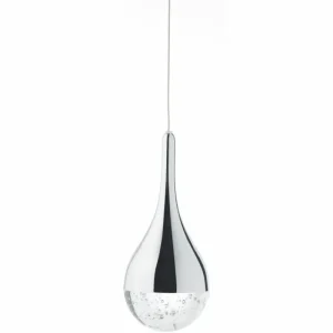 Luminaires Brilliant Suspension Brilliant FRIZZANTE LED Chrome, 3 lumières* Lampes En Verre