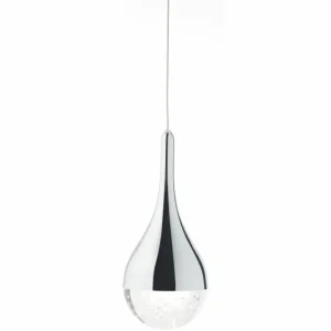 Luminaires Brilliant Suspension Brilliant FRIZZANTE LED Chrome, 3 lumières* Lampes En Verre