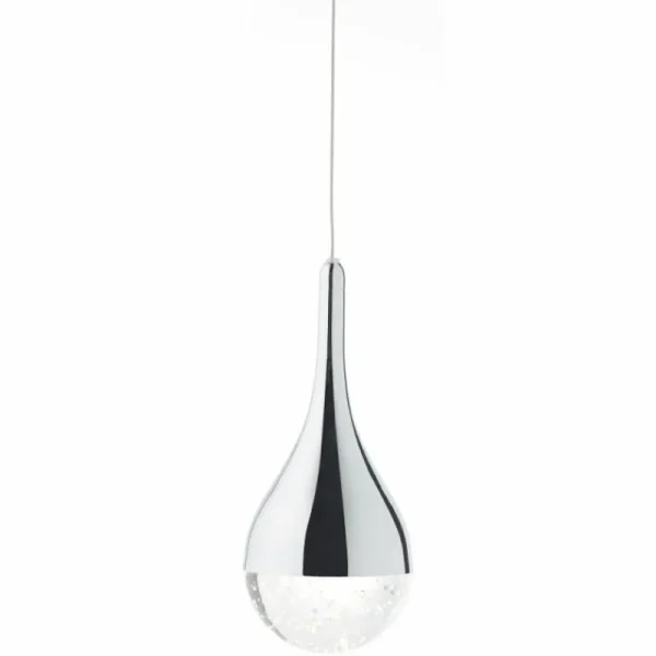 Luminaires Brilliant Suspension Brilliant FRIZZANTE LED Chrome, 3 lumières* Lampes En Verre