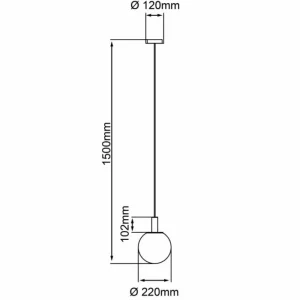 Luminaires Brilliant Suspension Brilliant Gould Or, 1 lumière* Lampes En Verre