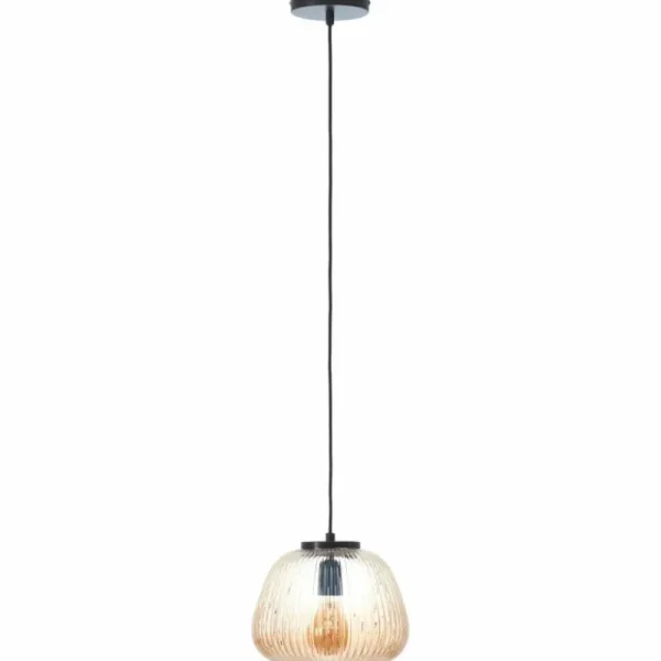 Luminaires Brilliant Suspension Brilliant Kaizen Noir, 1 lumière* Lampes En Verre