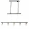 Luminaires Brilliant Suspension Brilliant Leuchten Lea Blanc, 5 lumières* Lampes En Verre