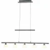 Luminaires Brilliant Suspension Brilliant Leuchten Tonja LED Chrome, 5 lumières* Lampes En Verre