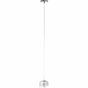 Luminaires Brilliant Suspension Brilliant Rafa LED Chrome, 1 lumière* Lampes En Verre