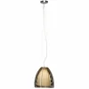 Luminaires Brilliant Suspension Brilliant Relax Bronze, Chrome, 1 lumière* Lampes En Verre