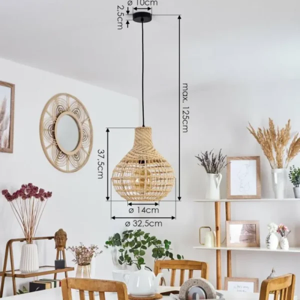 hofstein Suspension Bulach Noir, 1 lumière* Lampes Modernes
