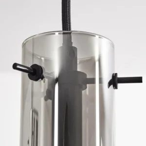 hofstein Suspension Caimitte Clair, Fumé, 3 lumières* Lampes Modernes